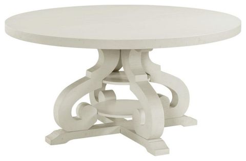 Picket House Furnishings Stanford Round Dining Table In White - Traditional - Dining Tables - By ... inside Picket House Furnishings Stanford Round Dining Table In Smokey Walnut